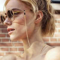 Gold eyeglass chain new arrivals